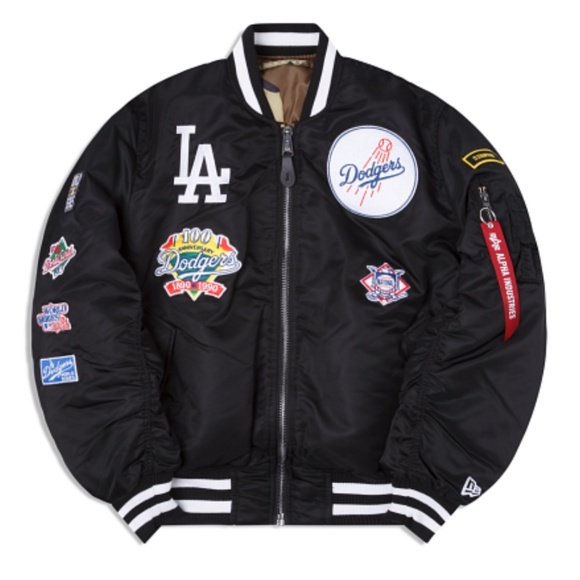 The Alpha Industries x Los Angeles Dodgers MA-1 Bomber Jacket - Picture 1 of 4